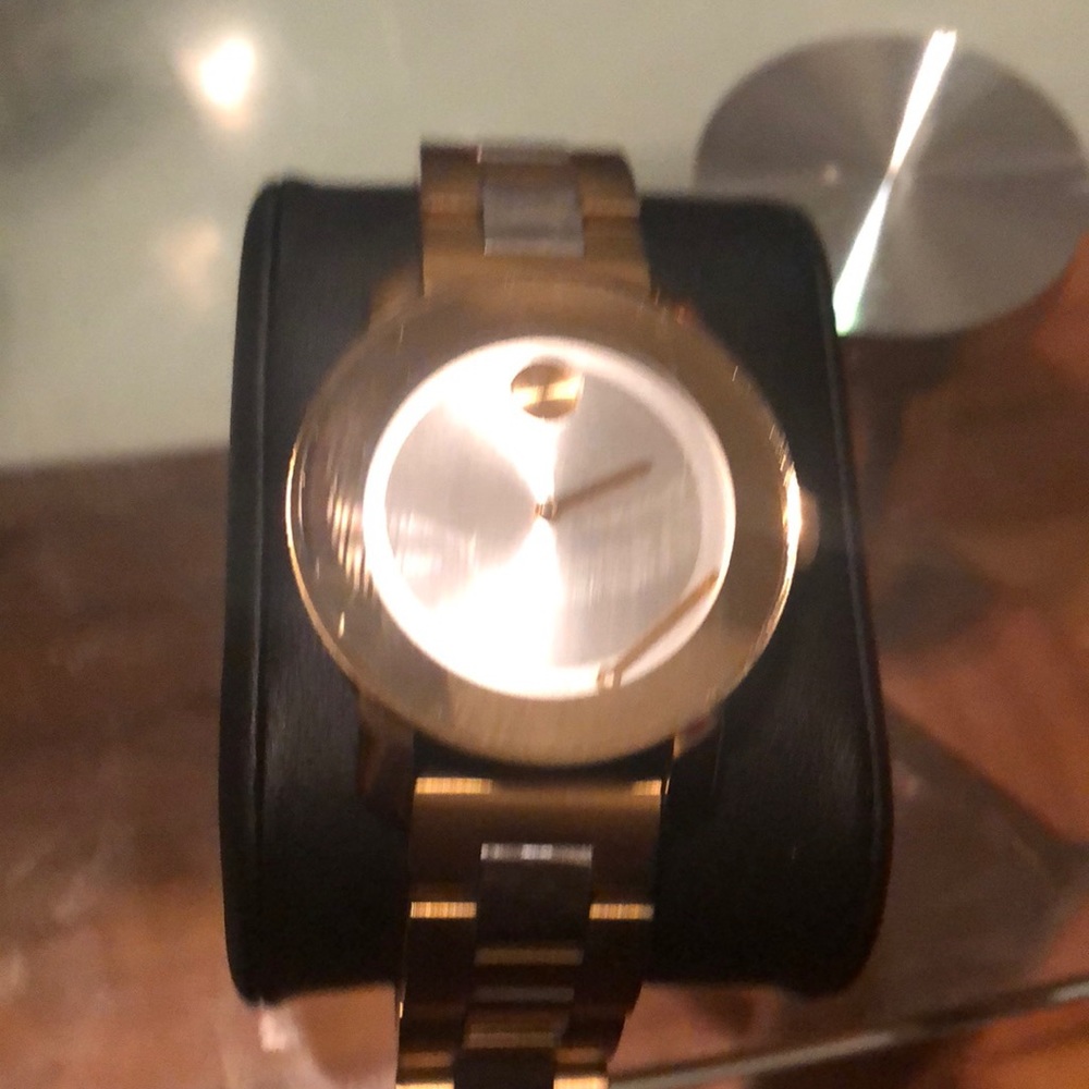 Movado bold unisex gold silver